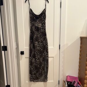 Leopard Print Slip Dress